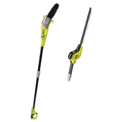 RYOBI élagueuse et taille haies sur perche kit 2-en-1