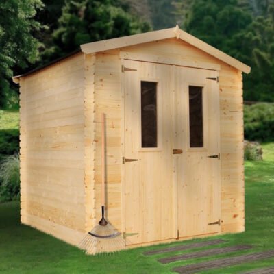 Abri de jardin 4m² en madriers 19mm sans plancher