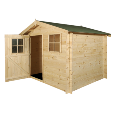 Abri de jardin Luzern 7.02m² en bois massif 19mm Gardenas