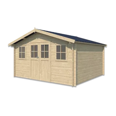 Abri de jardin Montreal XL 15.98m² en bois massif 28mm Gardenas