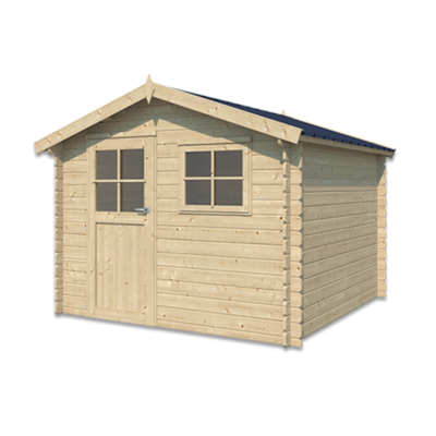 Abri de jardin Salzburg 8.7m² en bois massif 28mm Gardenas