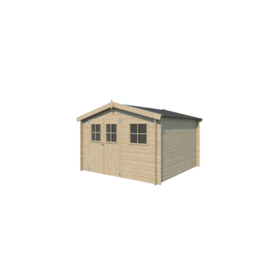 Abri de jardin Zurich 8.7m² en bois massif 19mm Gardenas