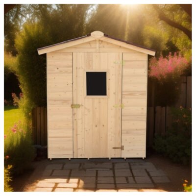 Abri de jardin en bois 2.56m² panneaux 16mm
