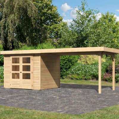 Abri de jardin en bois massif 5.25m² Askola 3 Karibu