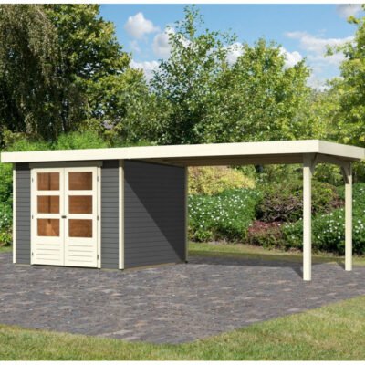 Abri de jardin en bois massif 5.95m² Askola 3,5 Karibu