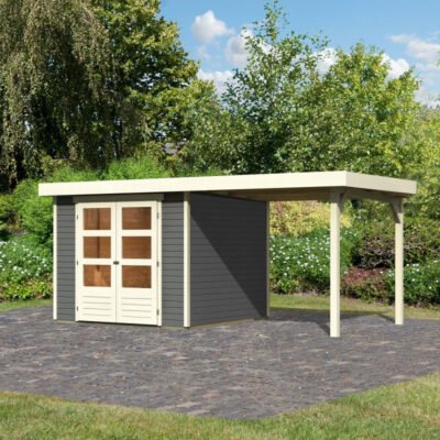 Abri de jardin en bois massif 5.95m² Askola 3,5 Karibu