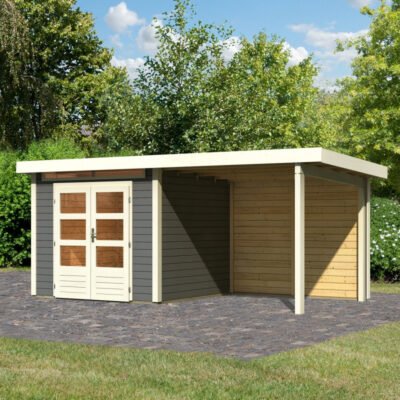 Abri de jardin en bois massif 5.95m² Kandern 3 Karibu