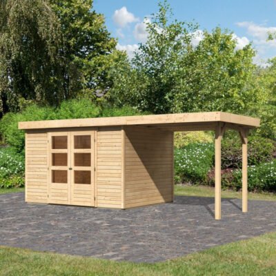 Abri de jardin en bois massif 7.43m² Askola 5 Karibu