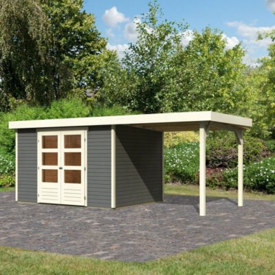 Abri de jardin en bois massif Askola 5 7.43m² Karibu