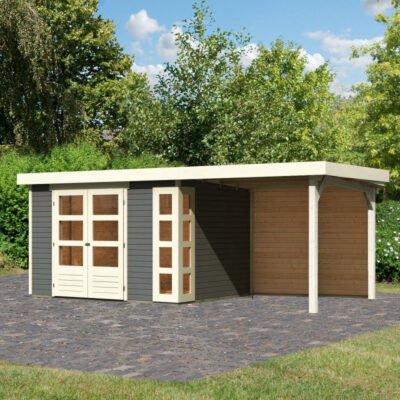 Abri de jardin en bois massif Kerko 5 7.43m² Karibu