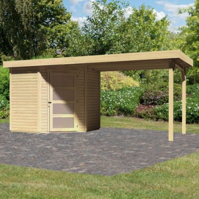 Abri de jardin en bois massif Schwandorf 3 4.62m² Karibu