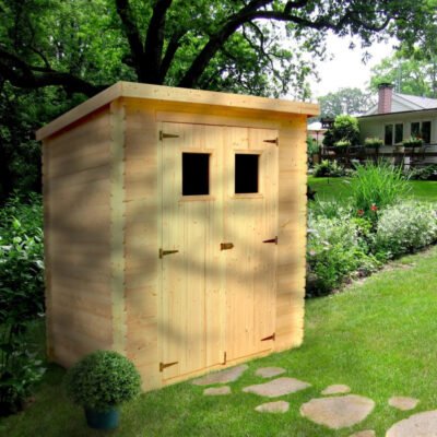 Abri de jardin en madriers 130 x235 cm 19mm