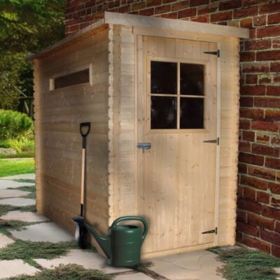Abri de jardin en madriers 130 x235 cm 19mm