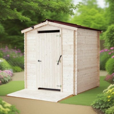 Abri en bois massif 4.49m² madriers 20mm + plancher