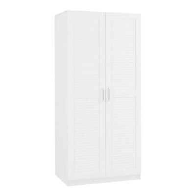 Armoire 1 étagère 176 x 80 x 52 cm blanc mdf