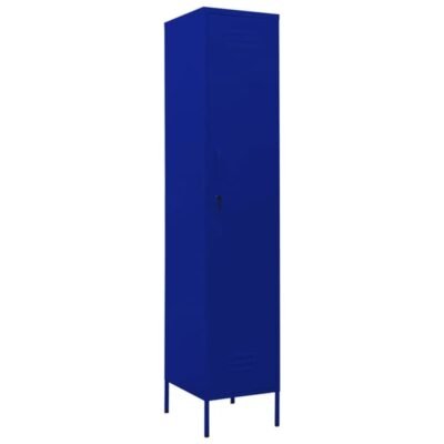 Armoire à casiers en acier 35 x 46 x 180 cm bleu