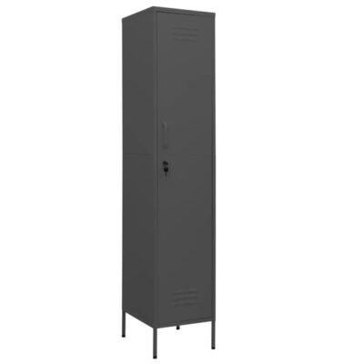Armoire à casiers moderne 35 x 46 x 180 cm anthracite