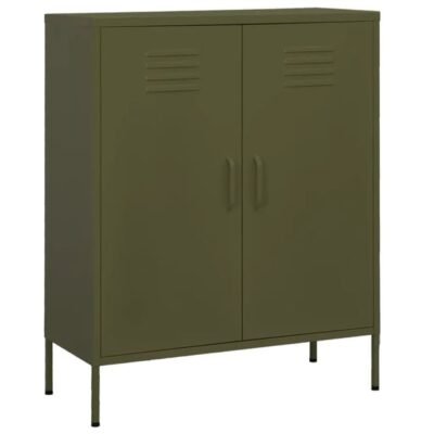 Armoire de rangement en acier 80 x 35 x 101.5 cm avec étagères