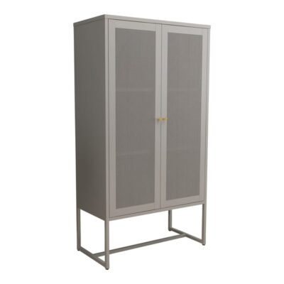 Armoire étagère métallique acier 150 x 80 x 40 cm gris