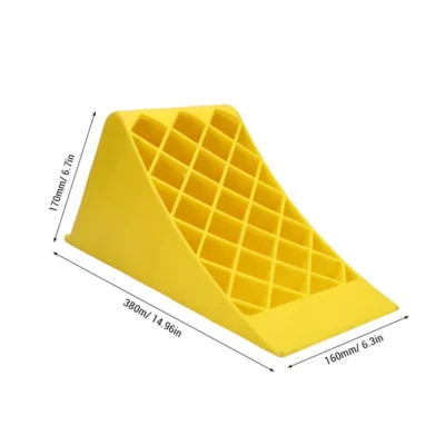 CALES DE ROUE HEAVY DUTY JAUNE HAUTE VISIBILITÉ