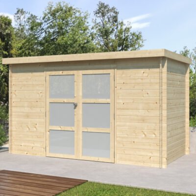 Chalet moderne Nyborg 6.36m² en bois massif 19mm Gardenas