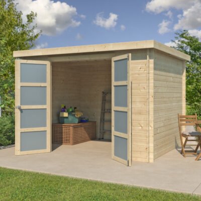 Chalet moderne Umea 8.5m² en bois massif 19mm Gardenas
