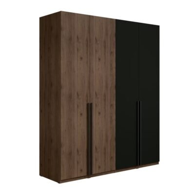 Armoire 4 porte MEUBLORAMA 179 cm coloris bois clair largeur