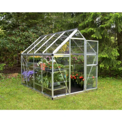 Serre de jardin Silver Harmony 2,47 x 1,85 m aluminium