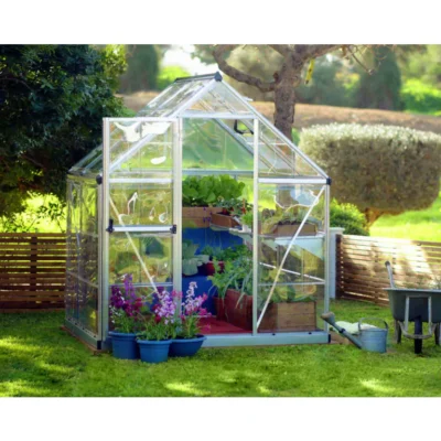 Serre de jardin Harmony silver 1,85 x 1,26 m aluminium