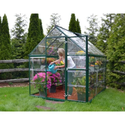 Serre de jardin Harmony verte 2,47 x 1,85 m aluminium