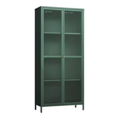 Meuble de rangement 180 x 80 x 35 cm vert sapin