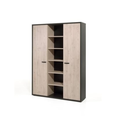 Meuble de rangement 2 portes MEUBLORAMA et étagères