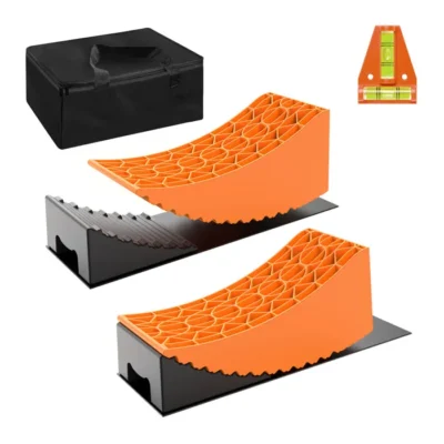 Wiltec Cales roue Remorque Set Système