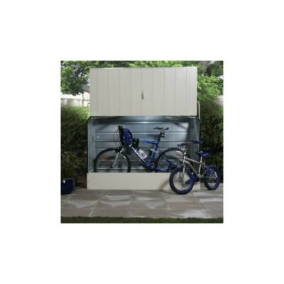 Abri à vélos en métal 1750L crème 1.74m² TRIMETALS