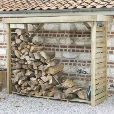 Abri bûches 1.75m² en bois traité Dallas XL Cerland