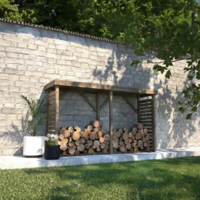 Abri bûches 2.40m² en bois traité Dallas XXL Cerland