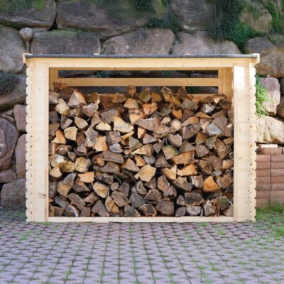 Abri bûches 2.84m² en bois traité Côme Cerland