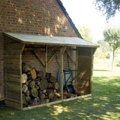 Abri bûches 3.2m² en bois traité Memphis XL Cerland