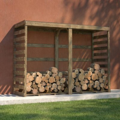 Abri bûches 3.4m² en bois traité Colombus Cerland