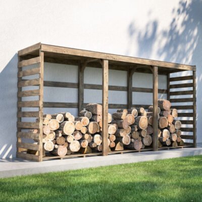 Abri bûches 5m² en bois traité Colombus Cerland
