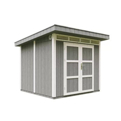 Abri de jardin 6m² Timbela en bois brut panneaux