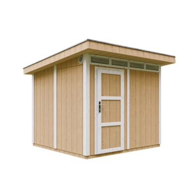 Abri de jardin 6m² Timbela en bois brut avec peinture