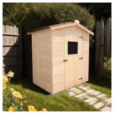 Abri de jardin en bois 1.92m² panneaux 16mm + plancher