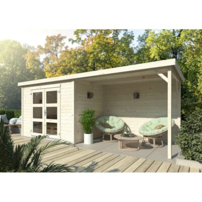 Abri de jardin en bois brut Olivia 1 5.15m² WhiteWood