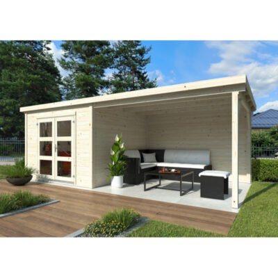 Abri de jardin en bois 7.62m² Lya 1 WhiteWood