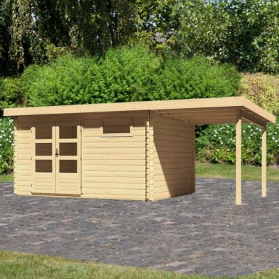 Abri de jardin en bois massif 11.49m² Bastrup 8 Karibu