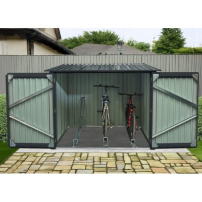 Abri pour 3 vélos en métal 3.32m² X METAL anthracite