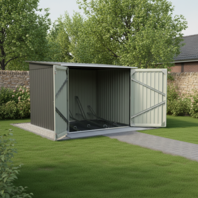 Abri pour 4 vélos en métal 4.2m² X METAL