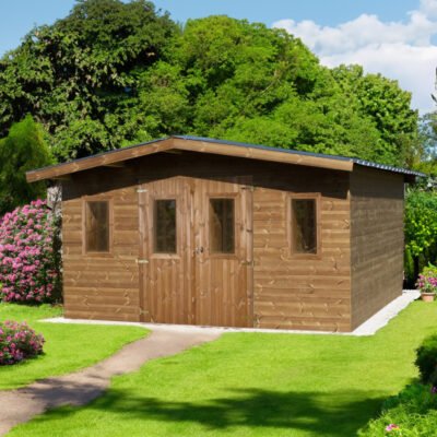 Abri en bois thermo 15.14m² HABRITA
