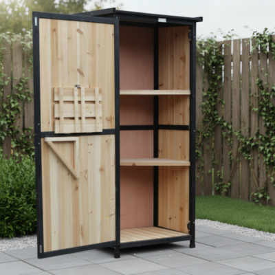Armoire de jardin en bois FSC Arbour 69 x 52 x 142cm